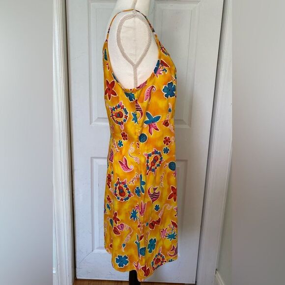 90s Hilo Hattie Hawaiian Original Spaghetti Strap Dress - Picture 4 of 9